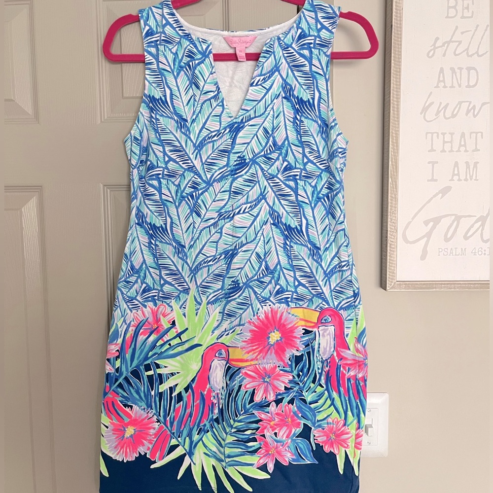 Lilly Pulitzer Larsen Stretch Terry Shift Dress Size XS